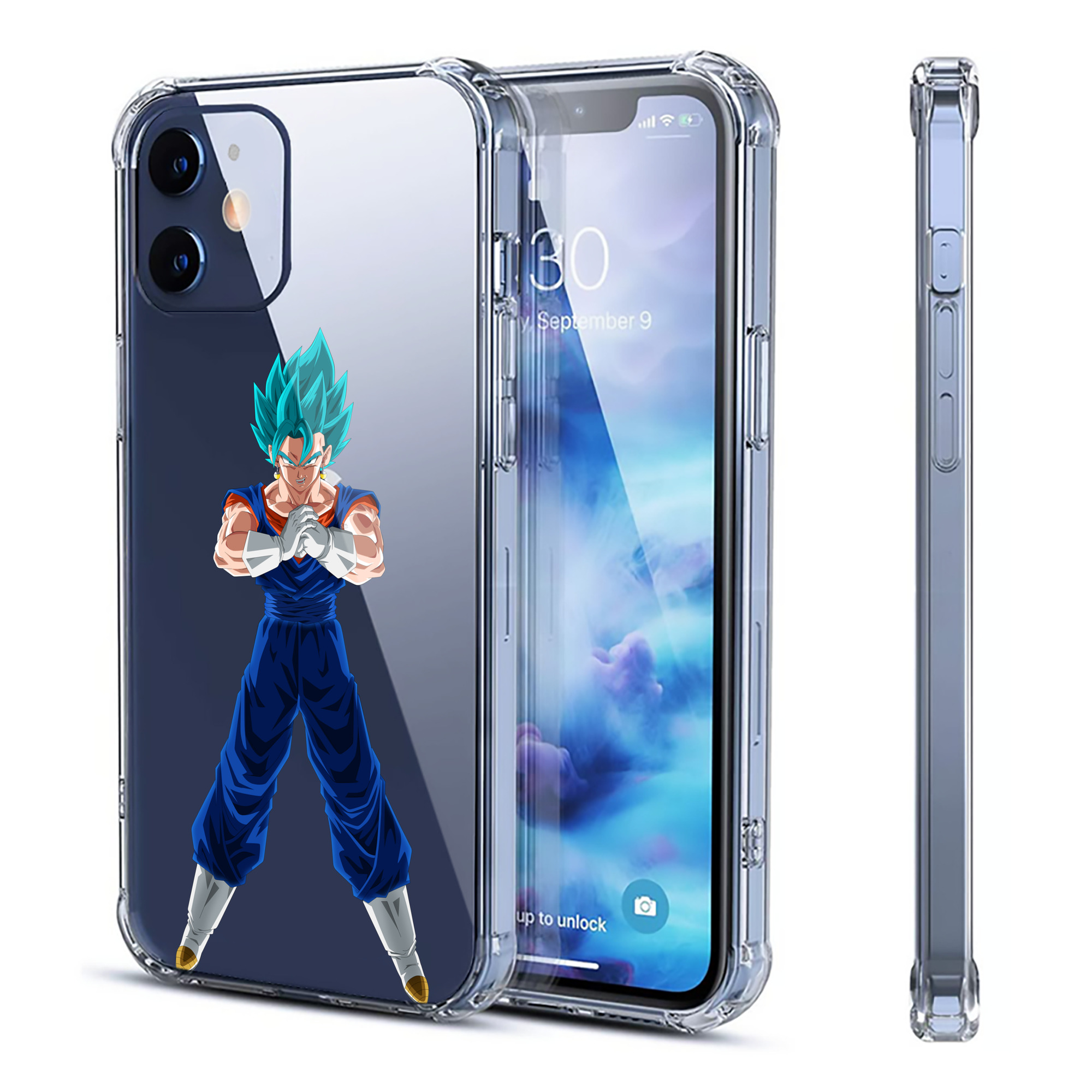 （画像用） ドラゴンボール ベジット DRAGON BALL Vegetto 【iPhone 12シリーズ対応】透明スマホケース（クリアソフトケース）